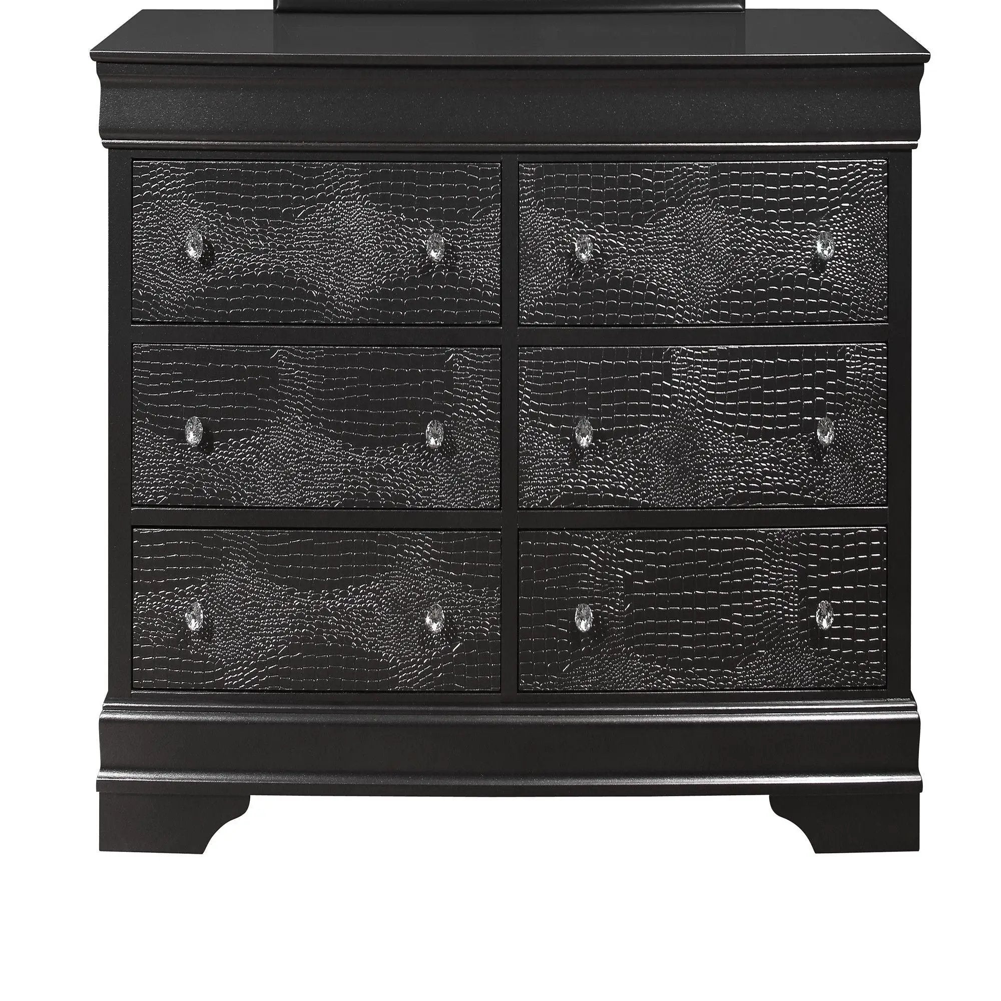 Shaker - Crocodile Metallic Dresser by Unique Piece Furniture