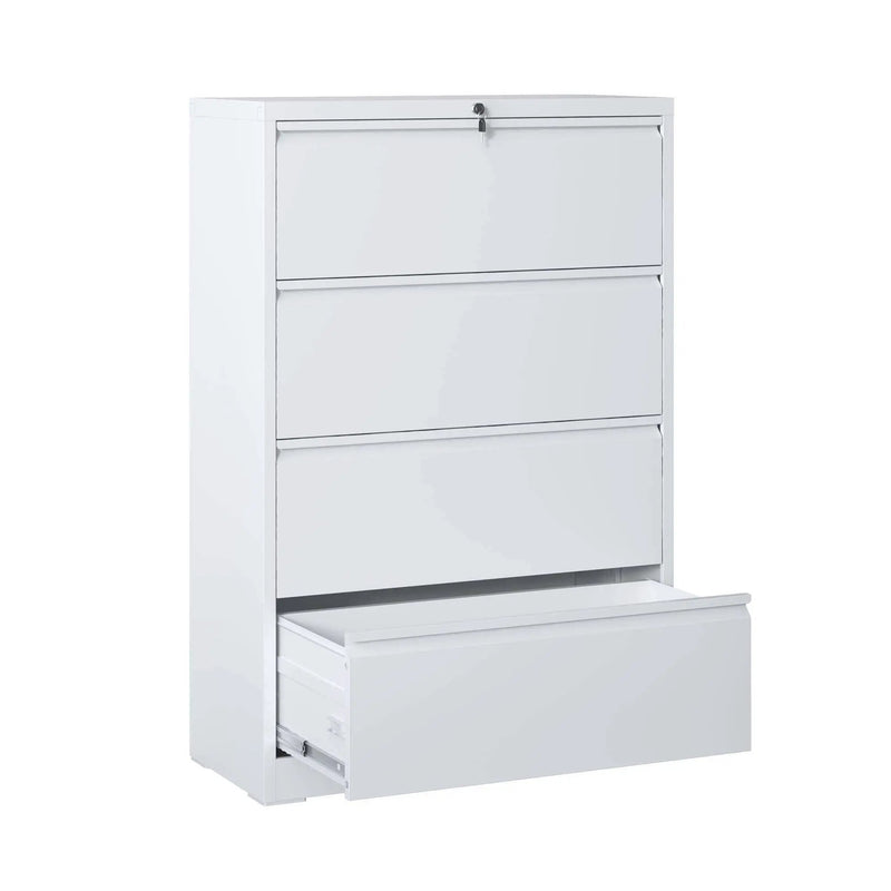 Premium Drawer Metal Lateral File Cabinet With Lock by Unique Piece Furniture