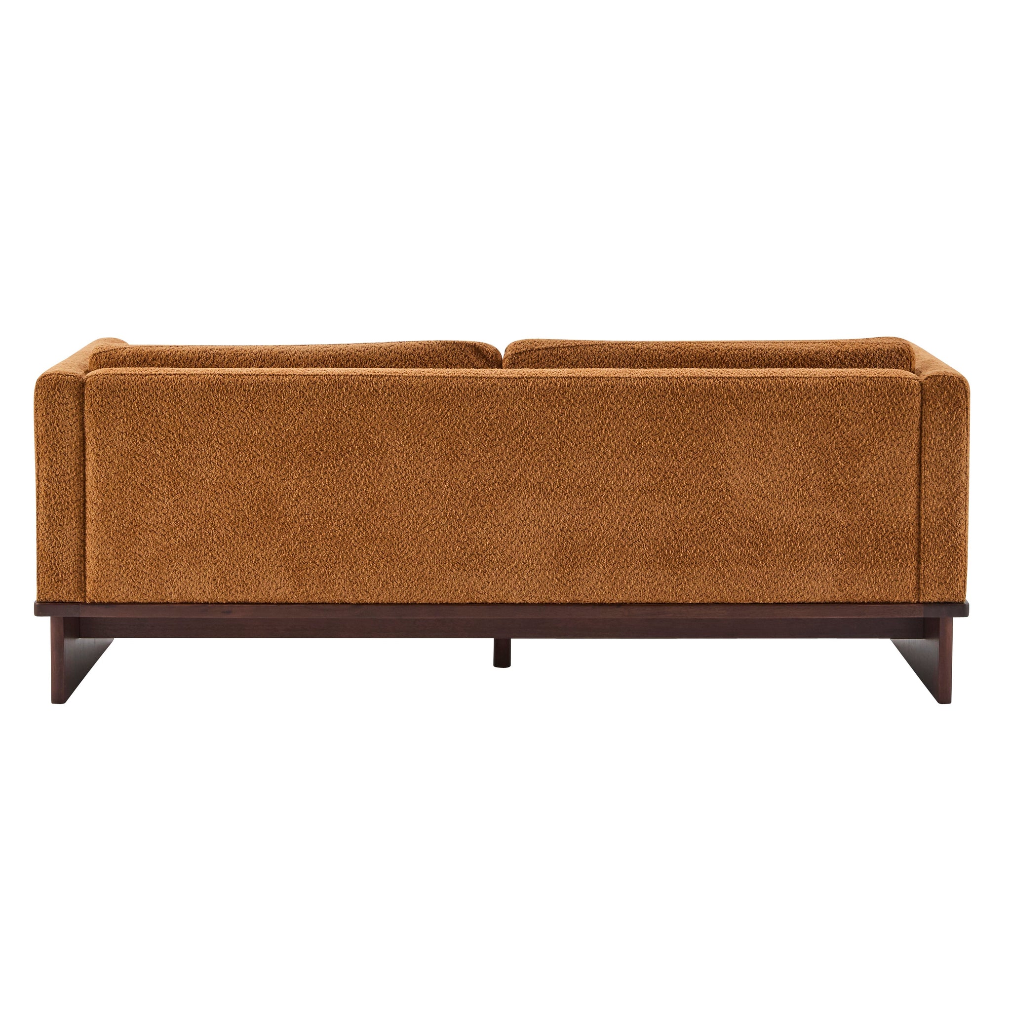 77 in. Square Arm Modern 3 Seater Boucle Sofa Upholstered Couch with Solid Wood Base by HouseOfZazla