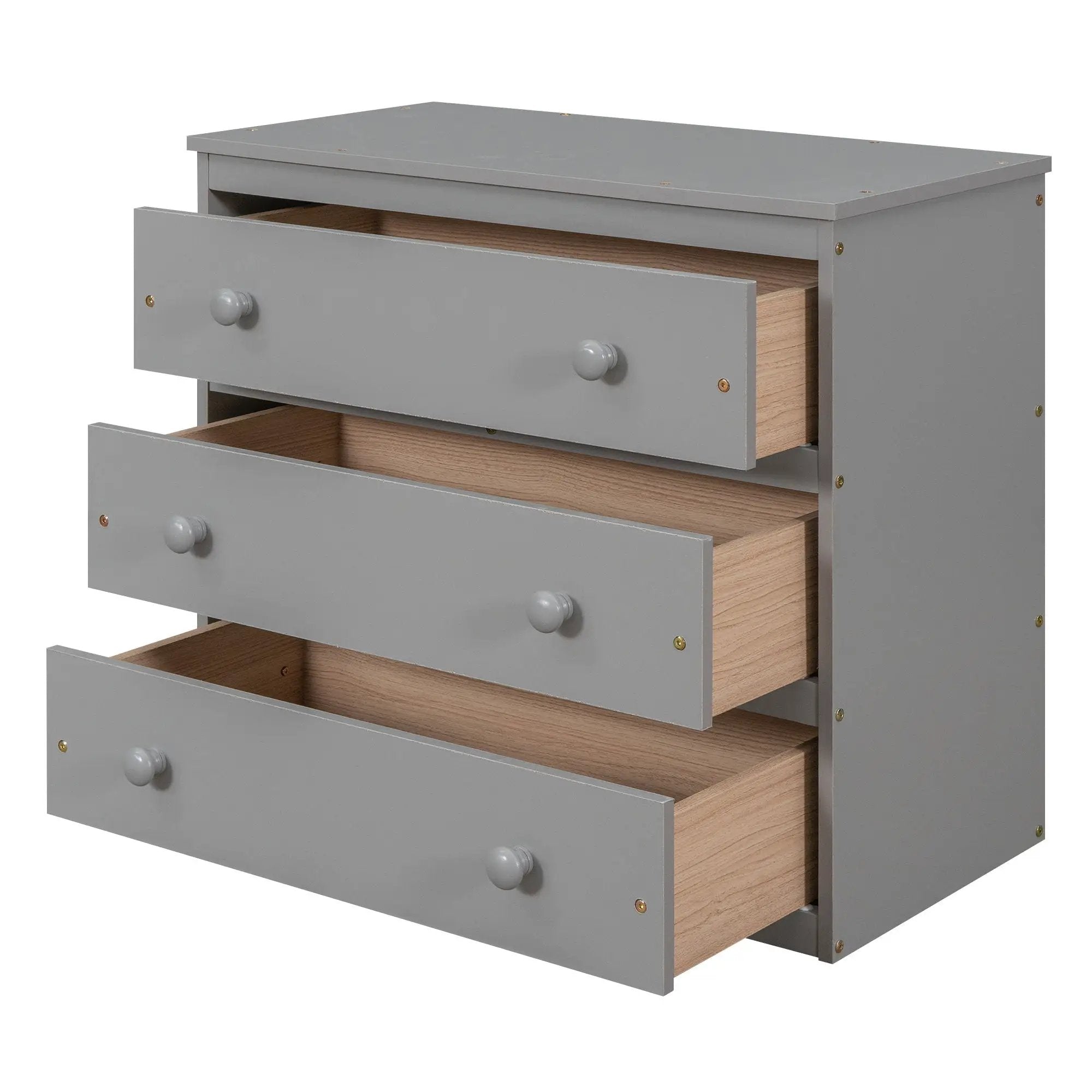 Loft Low Study Bed With Cabinet, Shelves And Rolling Portable Desk, Multiple Functions by HouseOfZazla