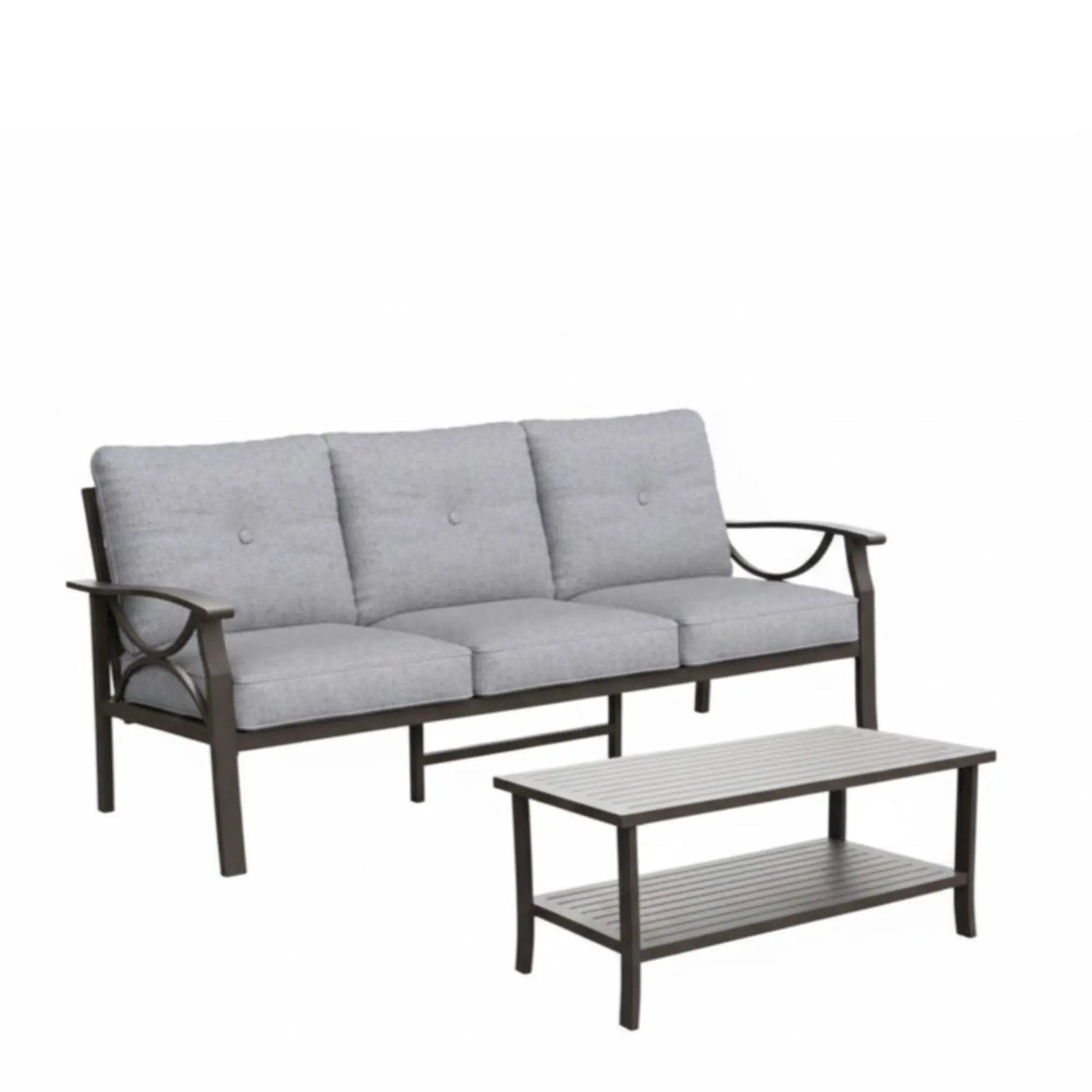 Patio Furniture Set with Coffee Table and Cushions for Backyard by HouseOfZazla