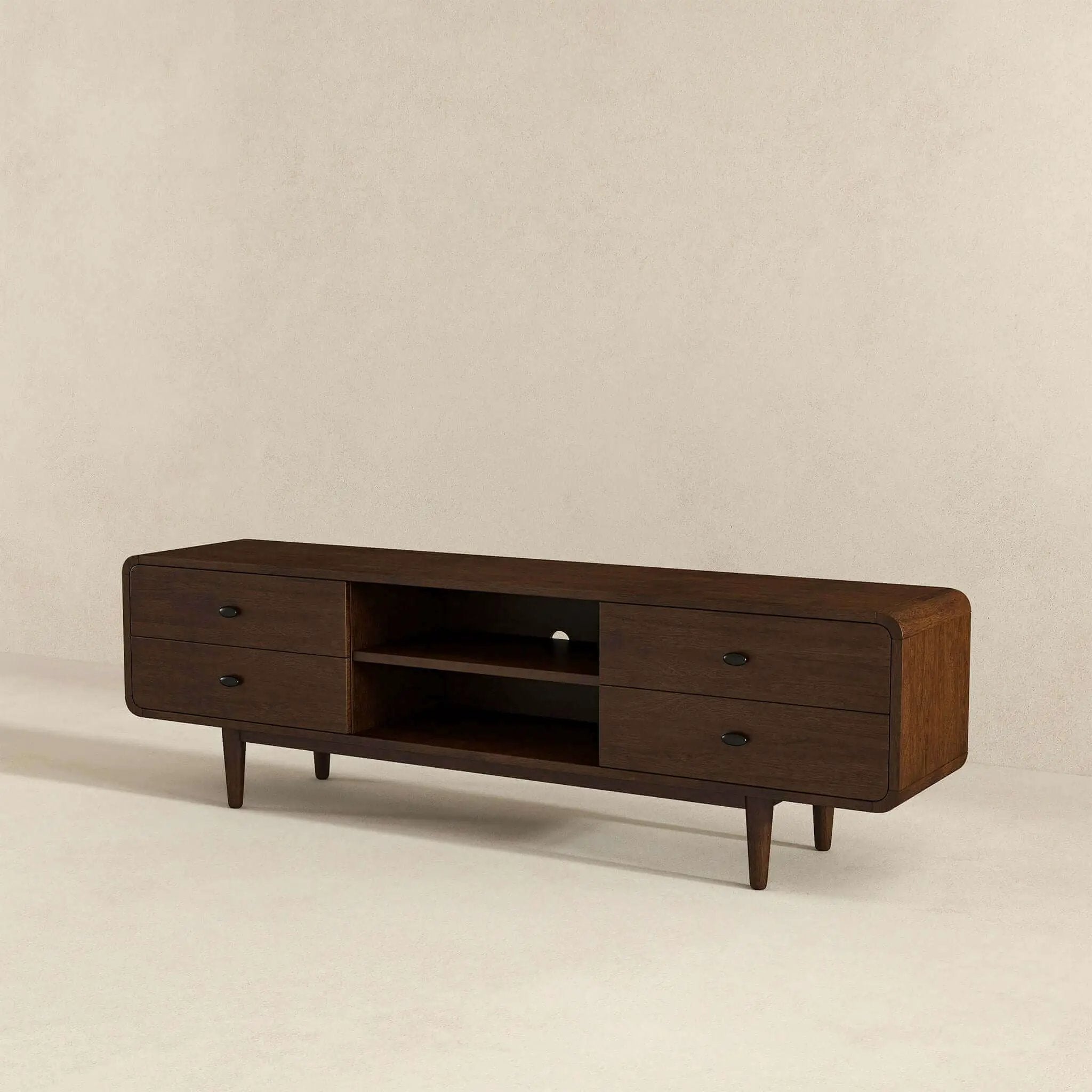 Alexa - TV Stand - Dark Brown / Wood by Unique Piece Furniture