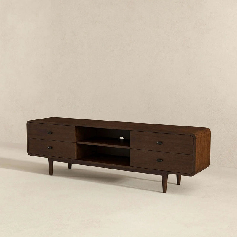 Alexa - TV Stand - Dark Brown / Wood by HouseOfZazla