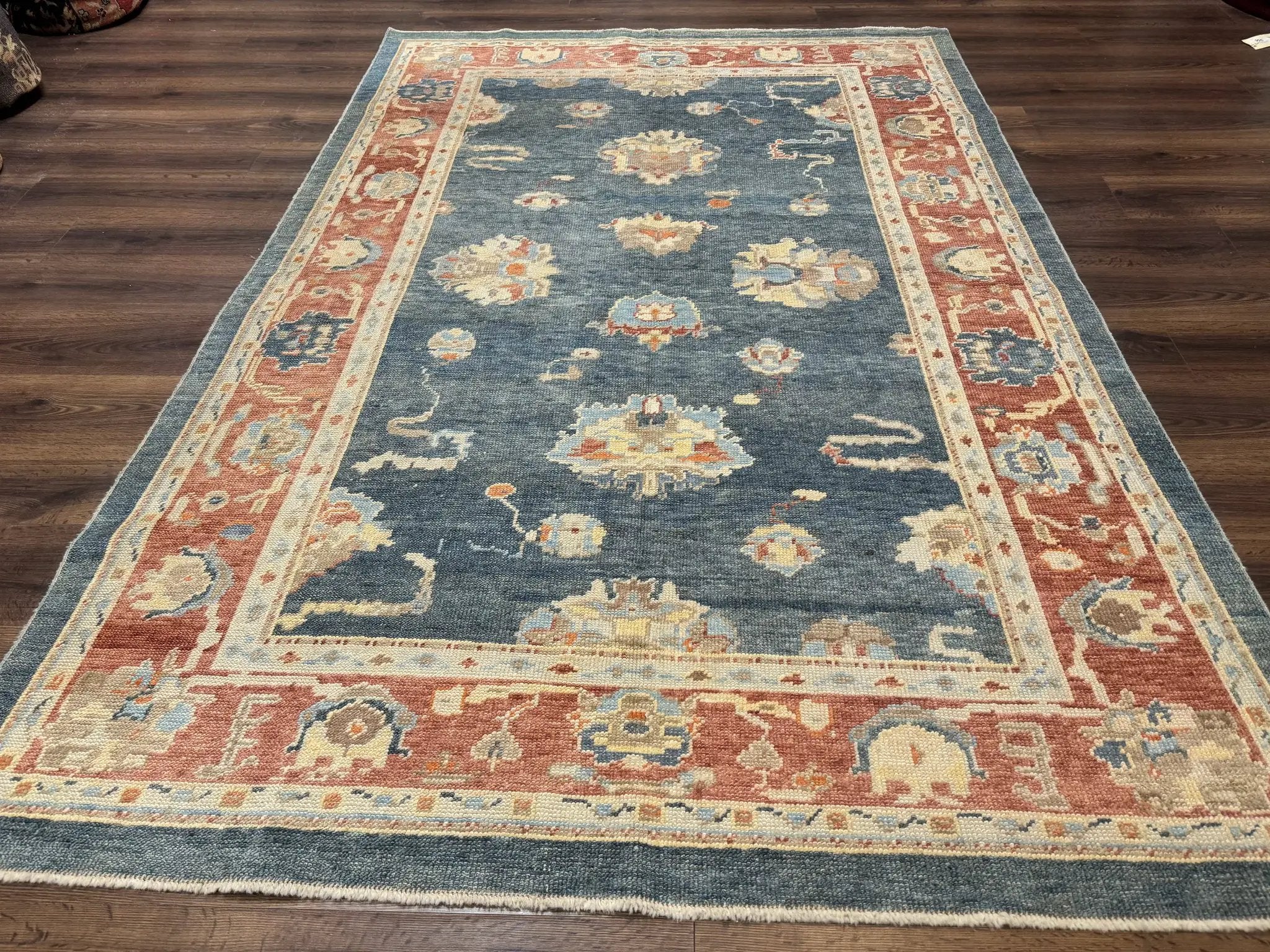 Turkish Oushak Rug 6x9, Sultanabad Carpet, Medium Size Oriental Rug by Jewel Rugs