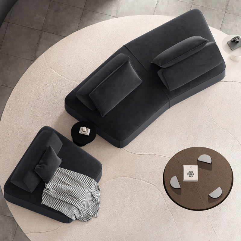 Modern Luxury Oversized Modular Sectional Sofa Set by HouseOfZazla