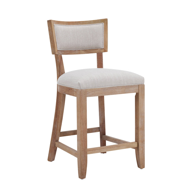 26.5" Upholstered Counter Stools Set of 2 with Comfy Back by HouseOfZazla
