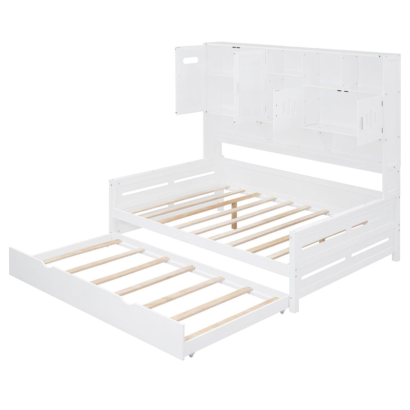 Daybed With All-In-One Cabinet And Shelf by HouseOfZazla