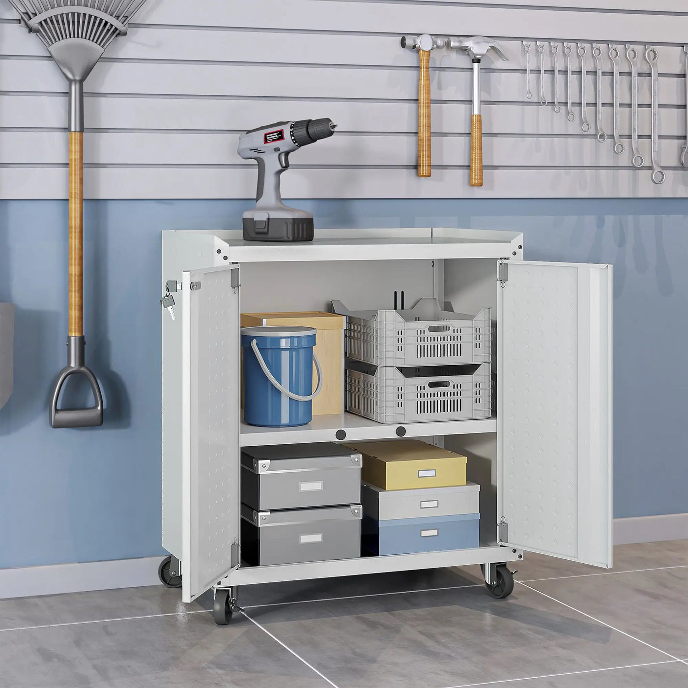Fortress - Rolling Garage Cabinet by HouseOfZazla