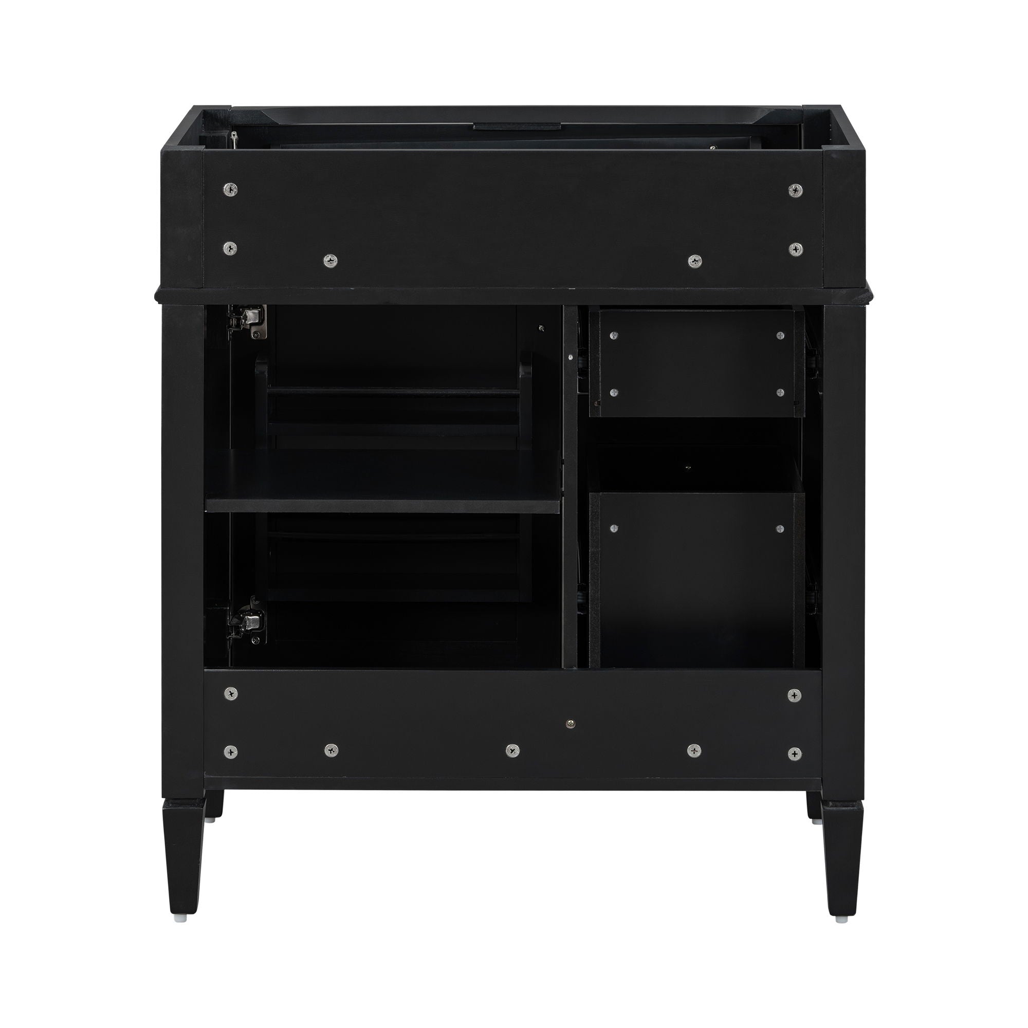 Bathroom Vanity With 2 Drawers And Tip-Out Drawer, Storage Cabinet by HouseOfZazla