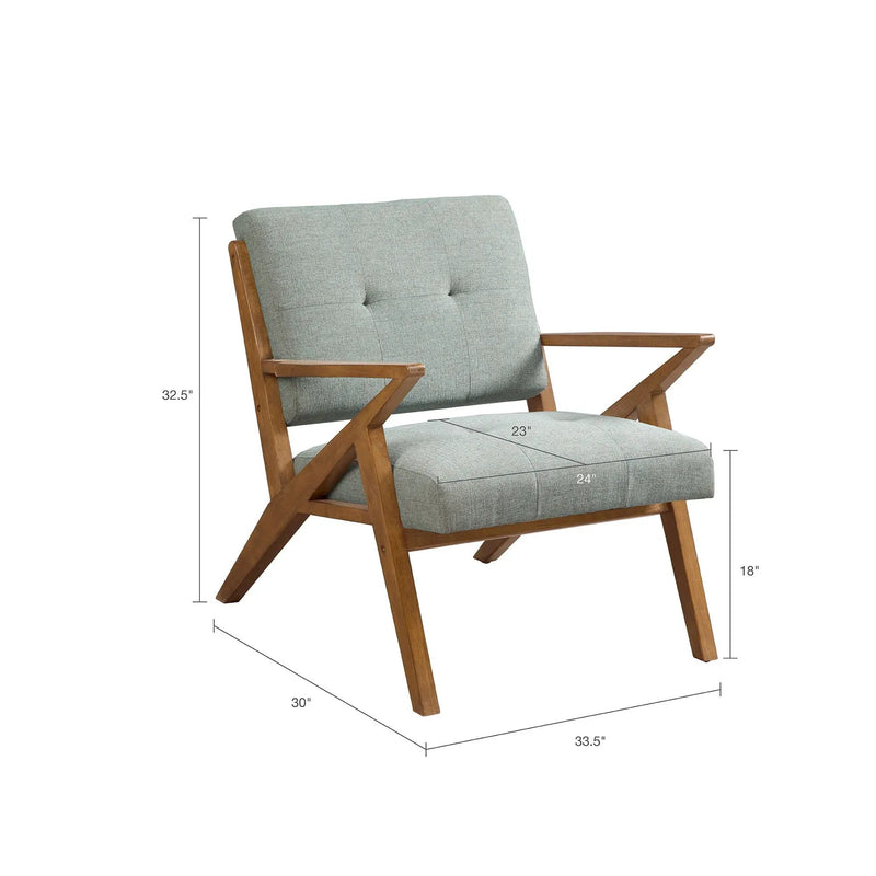 Lounge Chair With Tufted Upholstery And Solid Frame by Unique Piece Furniture