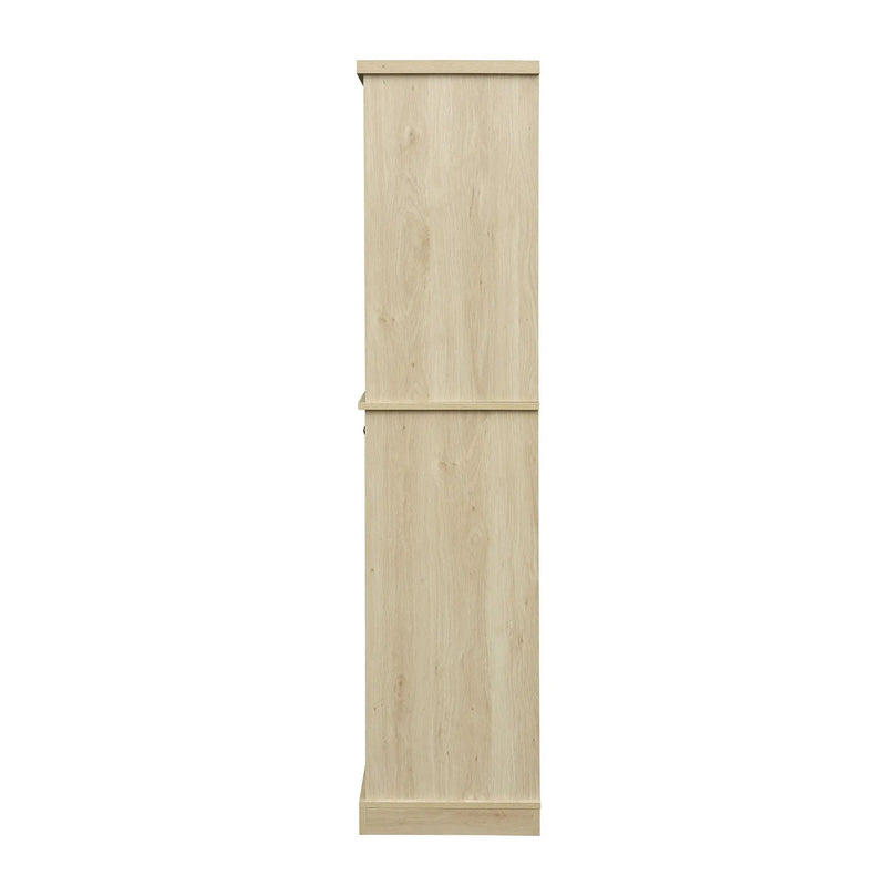 4 Door Storage Cabinet With 1 Drawer And 4 Adjustable Inner Shelves - Natural by HouseOfZazla