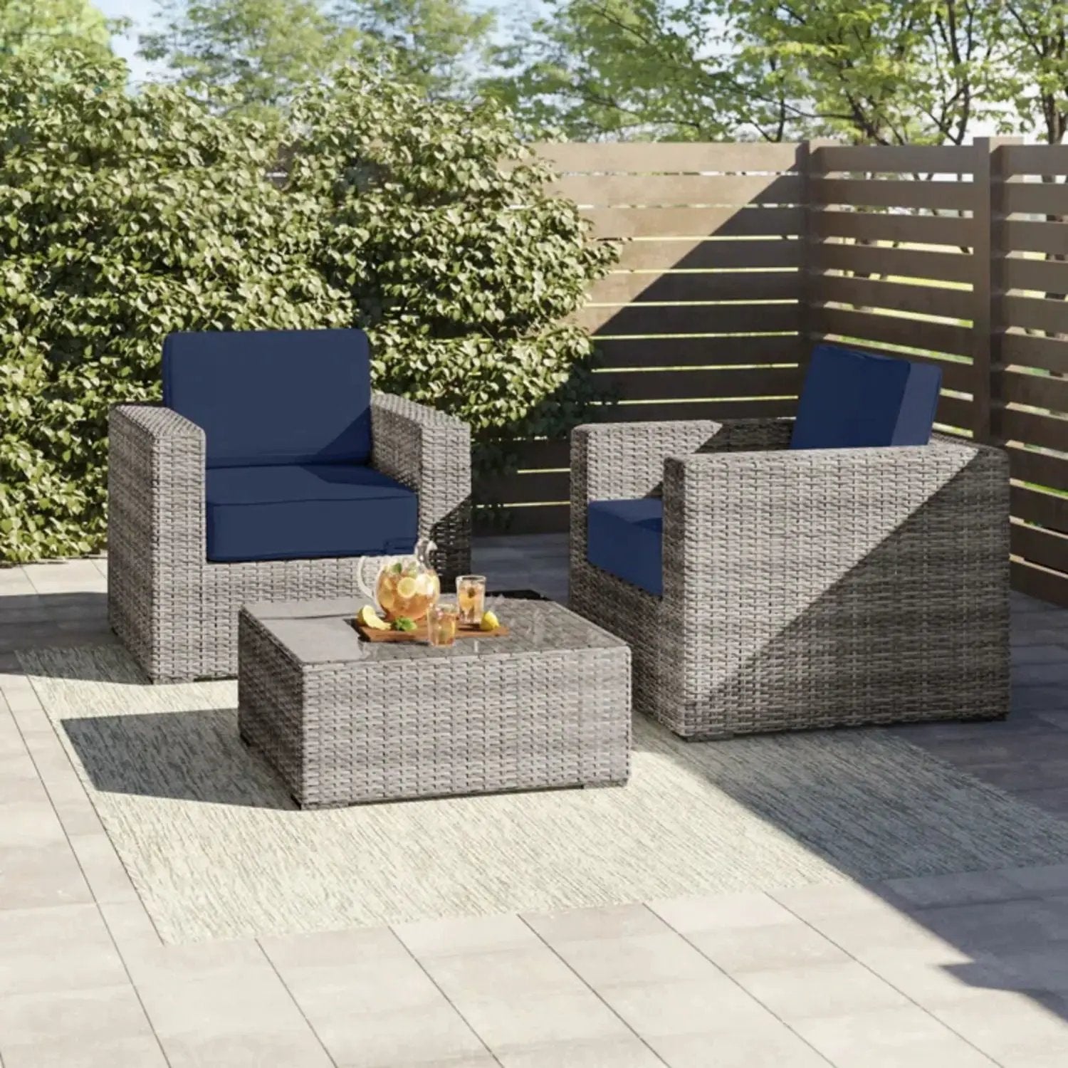 2 Person Seating Set With Cushions by Unique Piece Furniture
