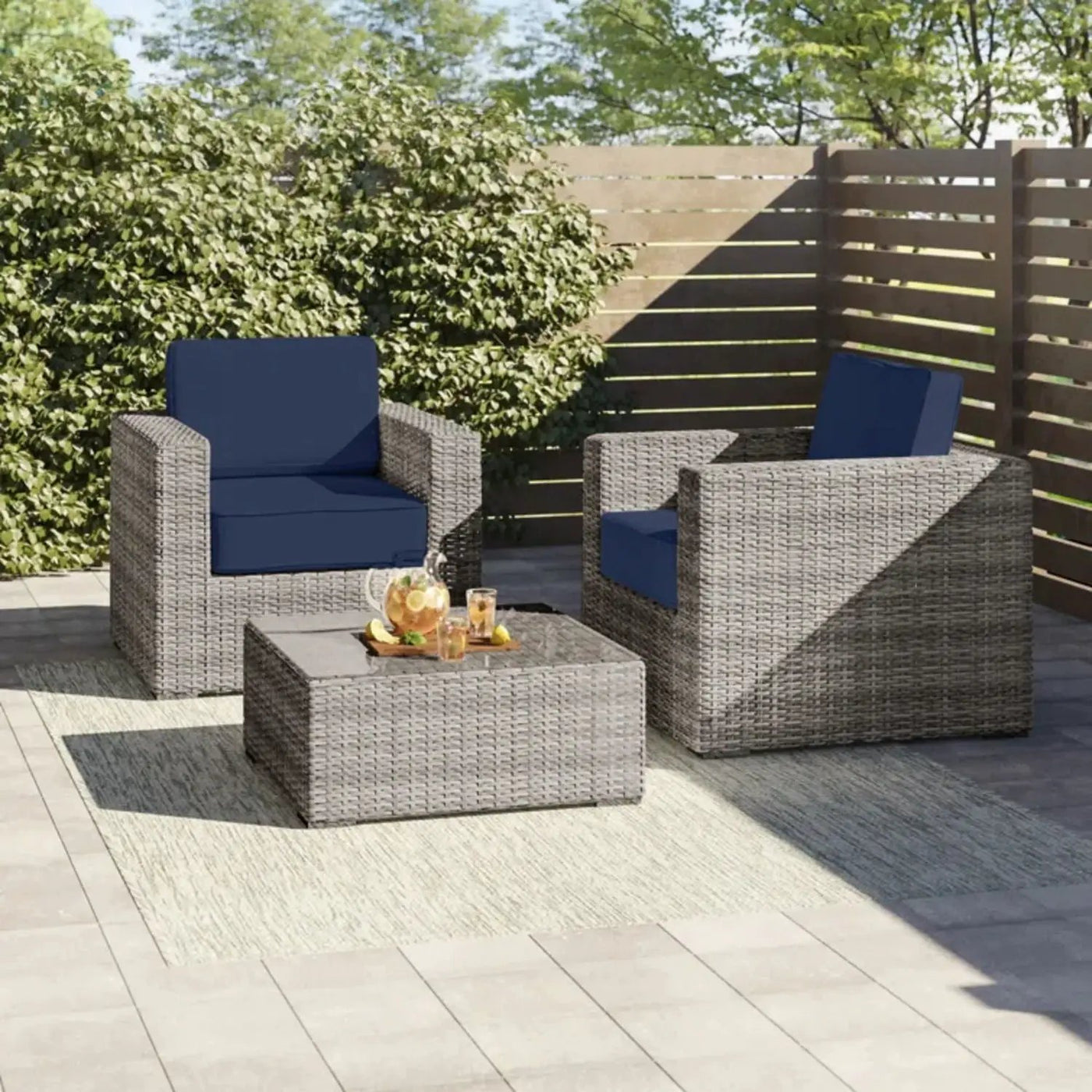 2 Person Seating Set With Cushions by HouseOfZazla