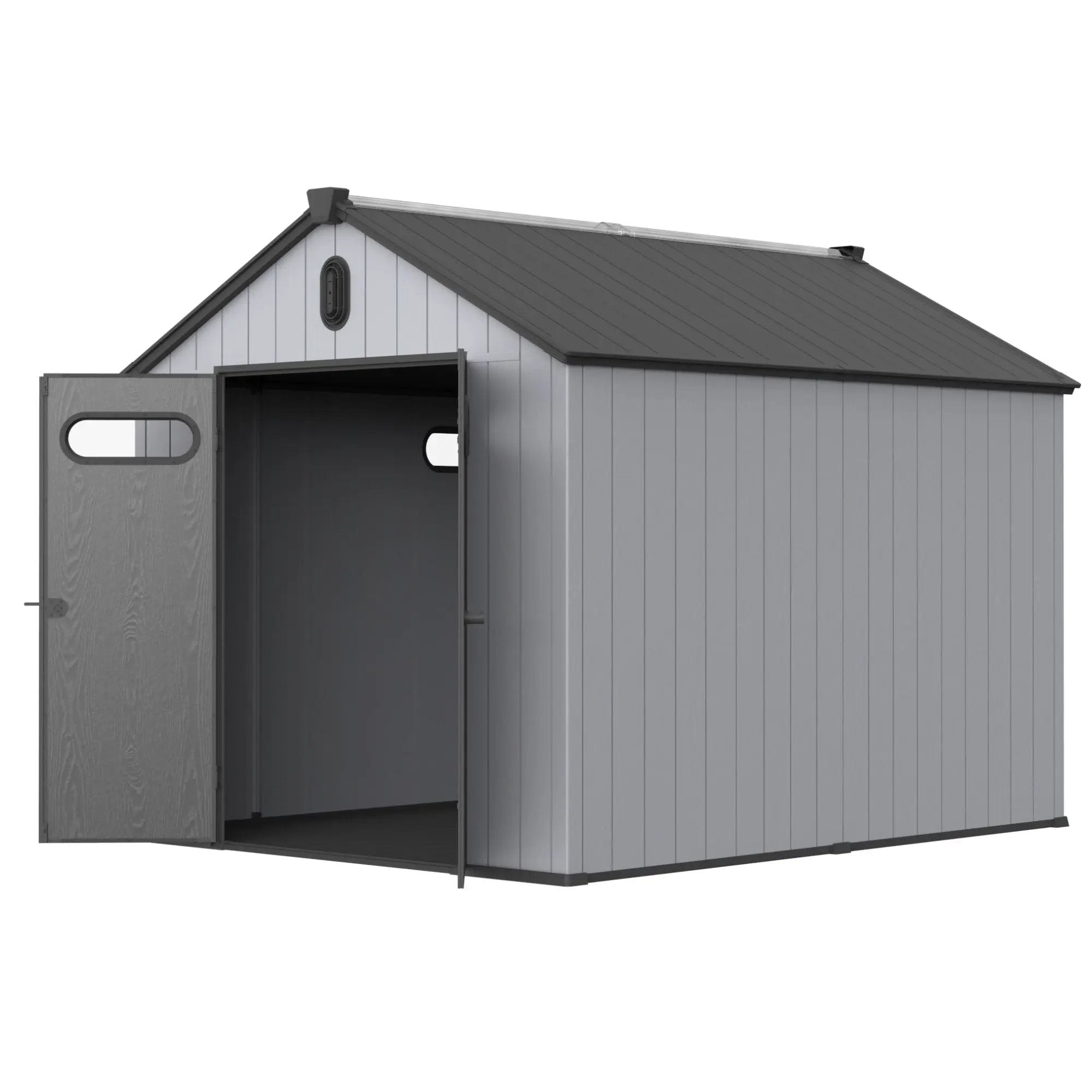 Resin Plastic Storage Shed For Backyard Garden With Spire Tool Storage by HouseOfZazla