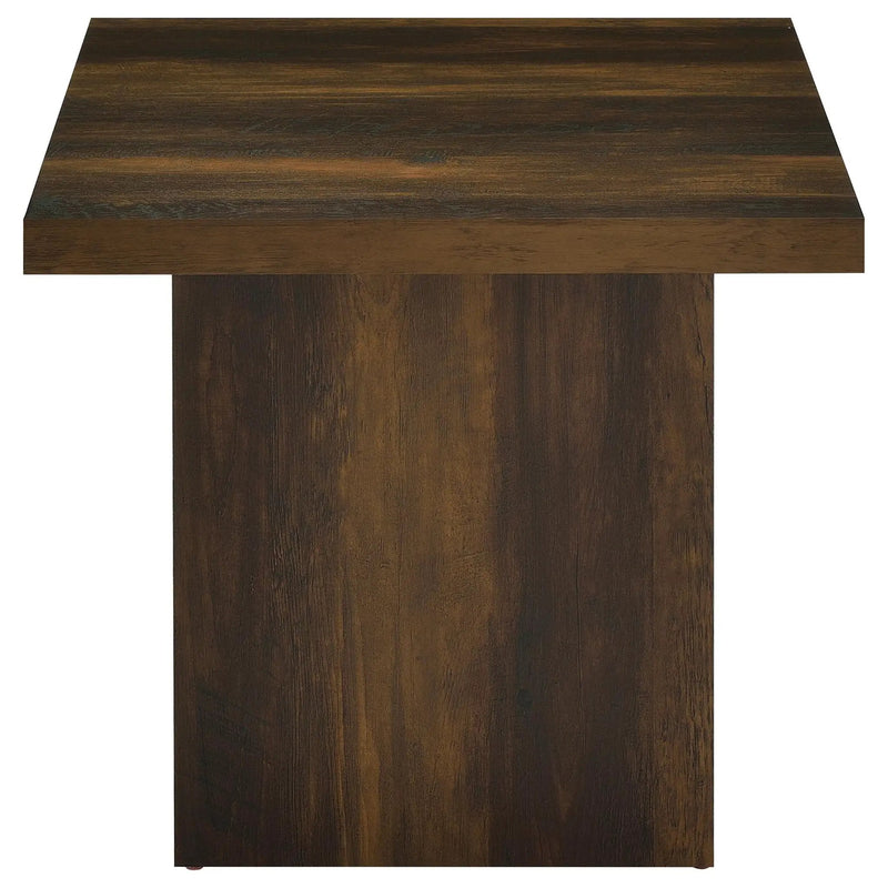 Devar 2-piece Square Coffee and End Table Set Dark Pine by Unique Piece Furniture