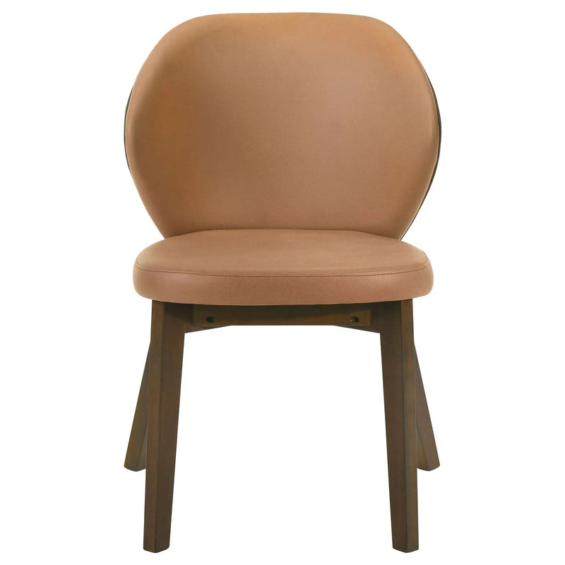 Randolph Dining Side Chair Butterscotch and Brown (Set of 2) by Unique Piece Furniture