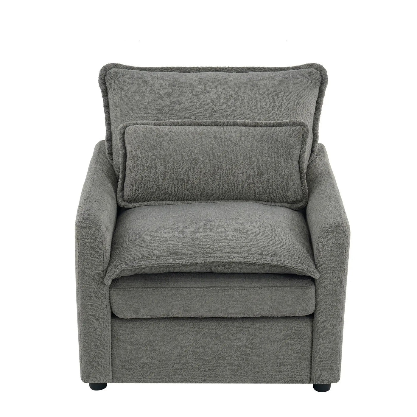 Modern Single Seat Accent Chair With Side Storage Pockets by HouseOfZazla