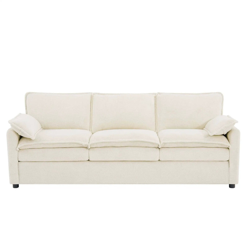 Modern 3 Seater Sofa With Side Storage Pockets For Living Room by HouseOfZazla