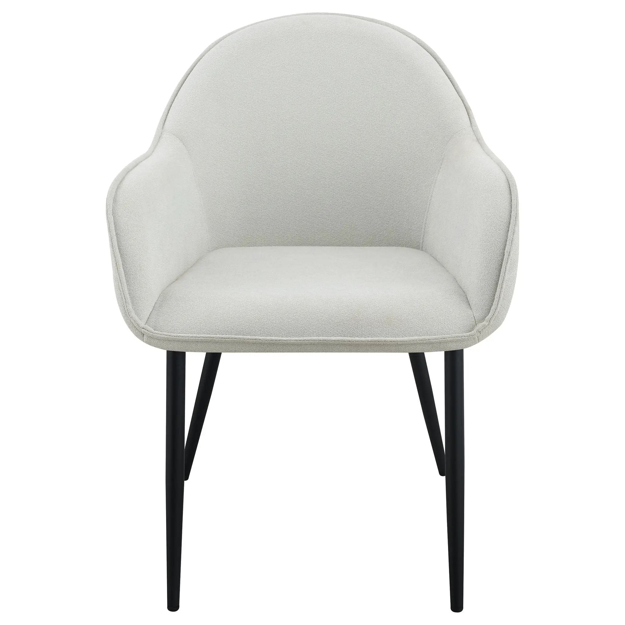 Emma Fabric Upholstered Dining Arm Chair Fog Grey (Set of 2) by Unique Piece Furniture