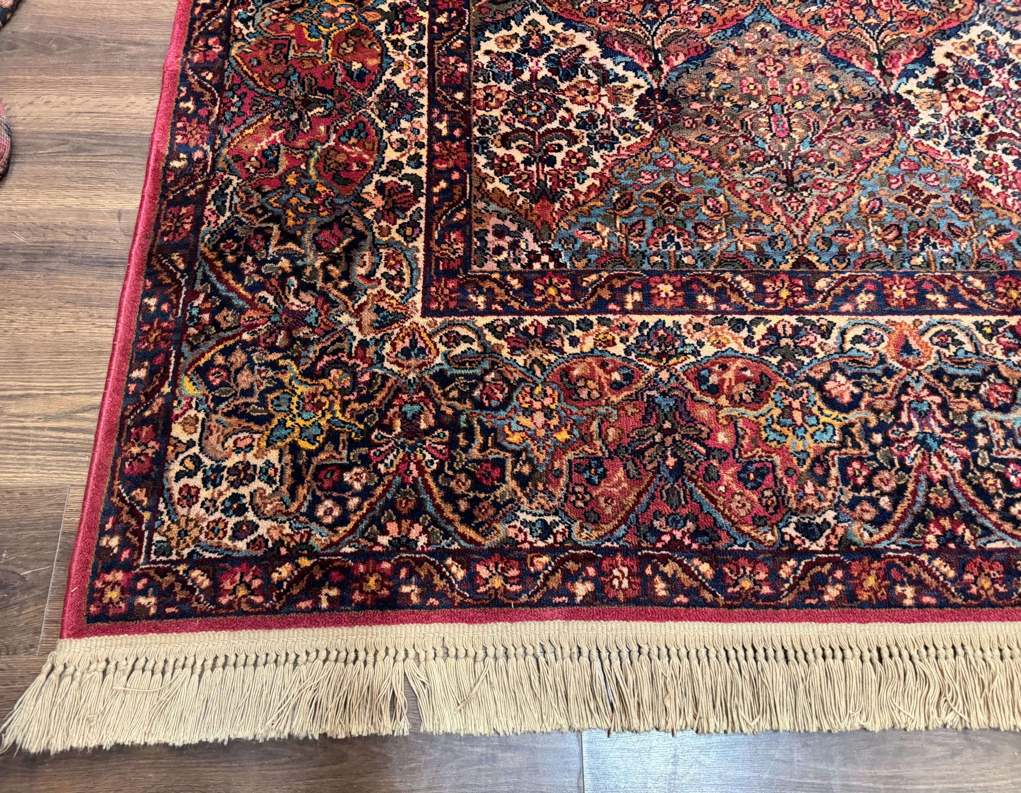 12x16 Karastan Multicolor Panel Kirman Rug #717, Rare Palace Size Wool Original 700 Series by Jewel Rugs