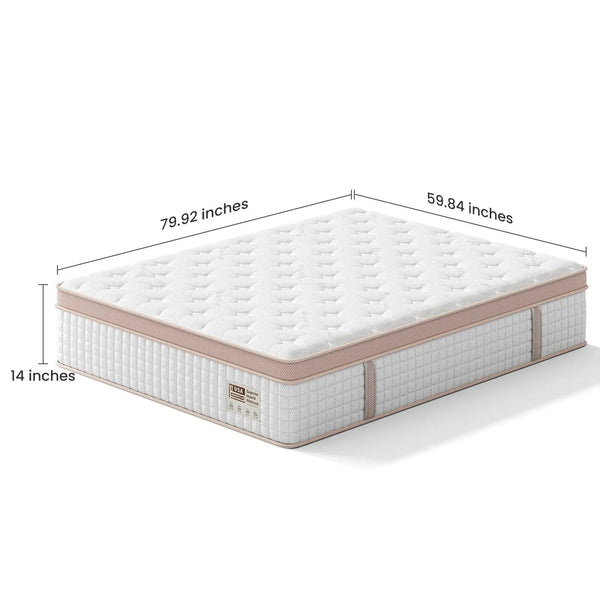 14 Inch Firm Hybrid Mattress – Queen Size, photo 2 of 8