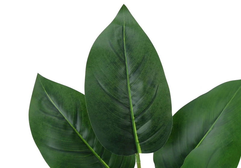 17" Tall, Artificial Plant, Aureum, Indoor, Faux, Fake, Table, Greenery, Potted, Real Touch, Decorative - Green / White by Unique Piece Furniture