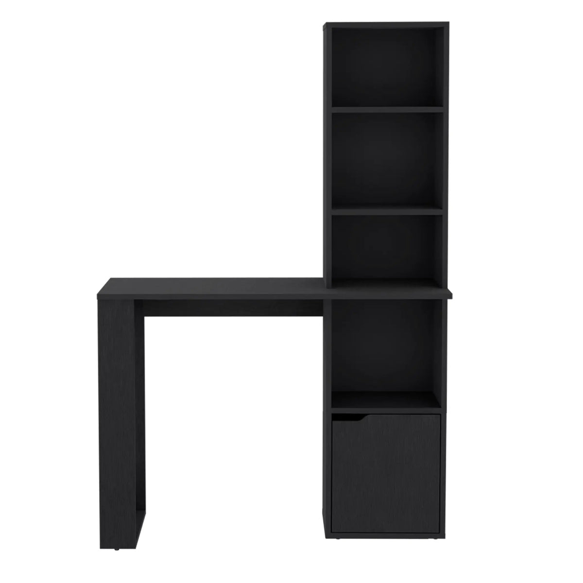 Iowa Computer Desk with 1-Cabinet and 4-Tier Bookcase by HouseOfZazla