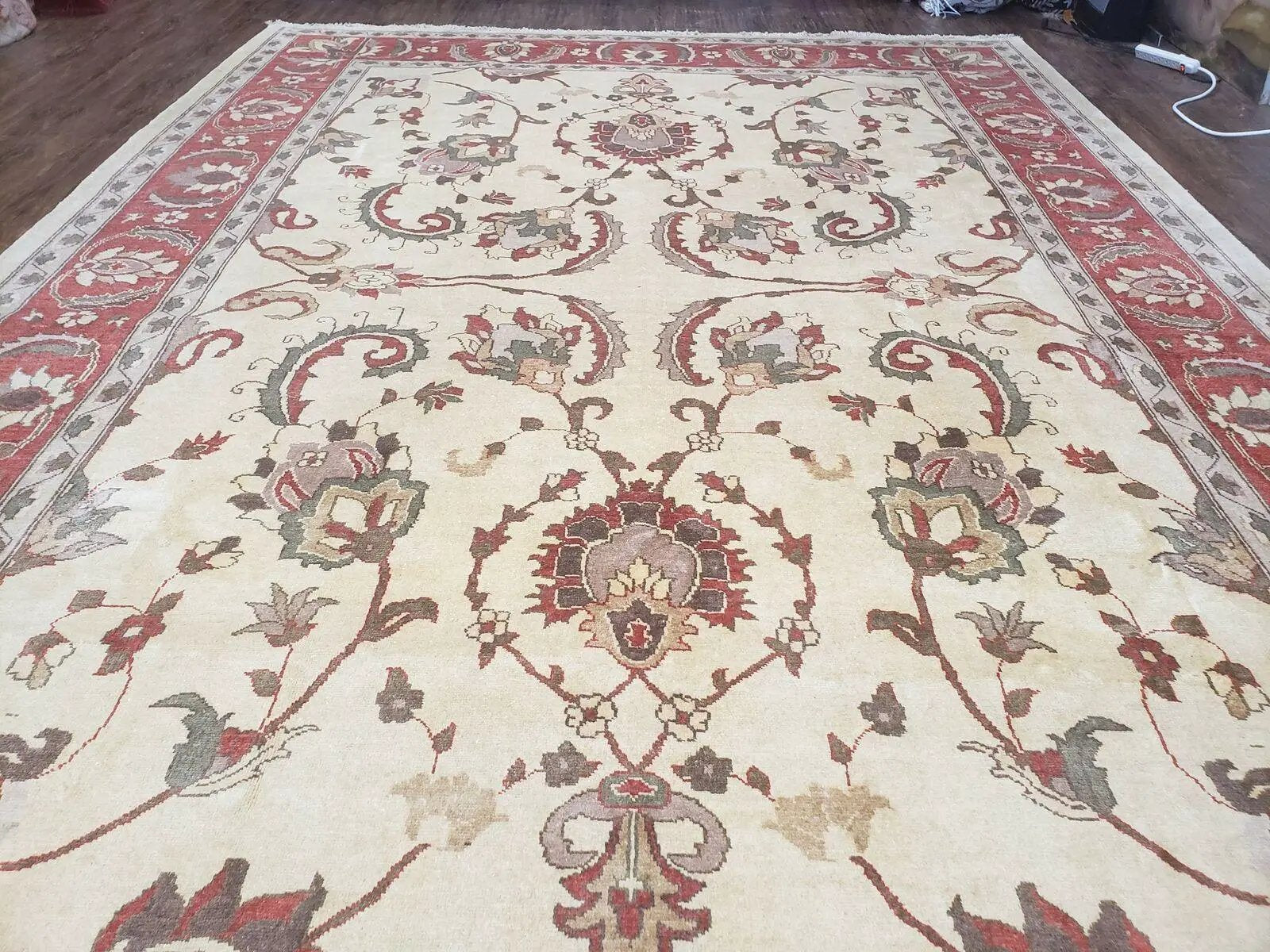 9' X 12' One-Of-A-Kind William Pak Peshawar Hand-knotted Wool Rug Nice by Jewel Rugs