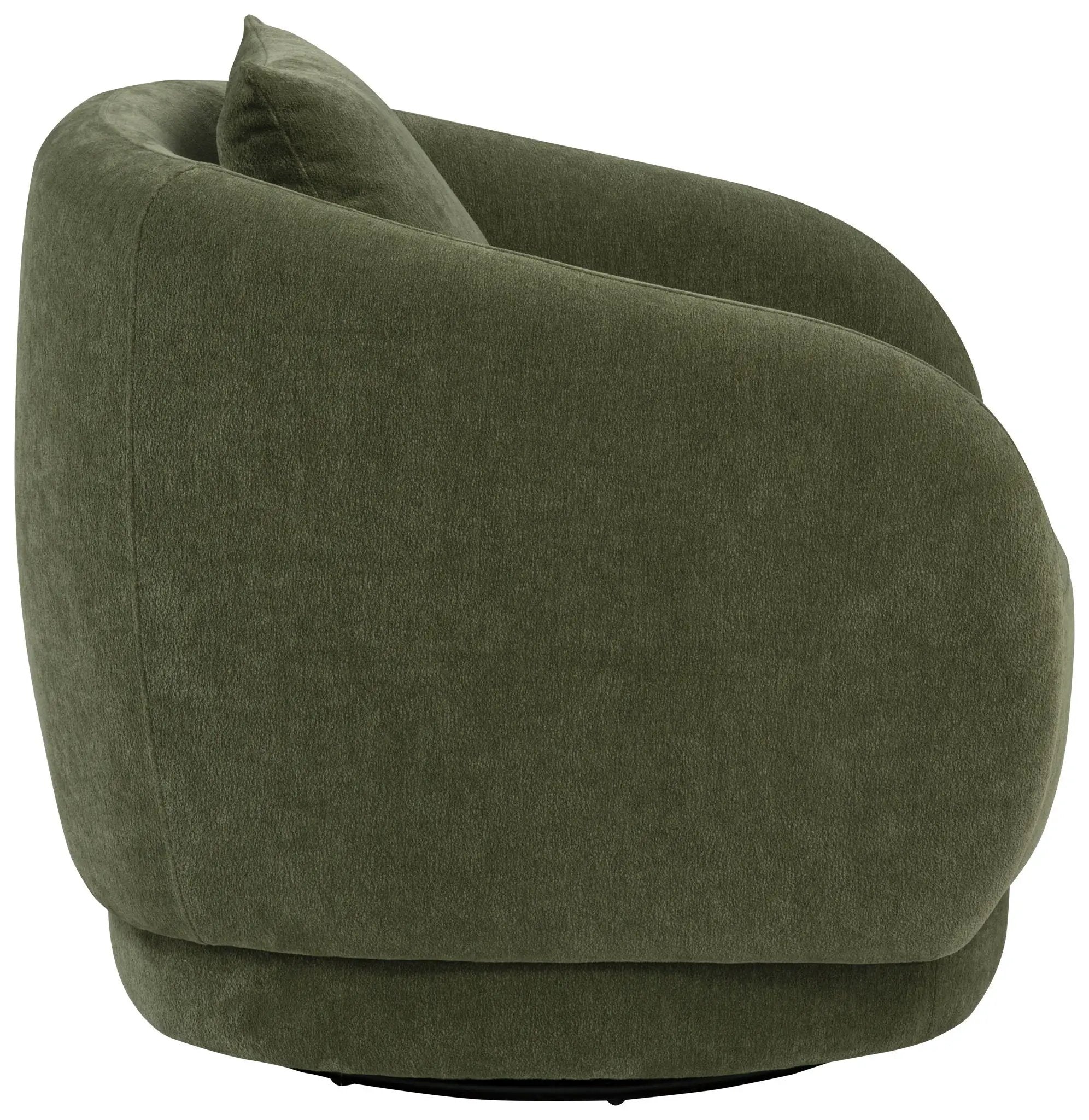 Arnaud Chenille Upholstered Swivel Accent Chair Green by Unique Piece Furniture
