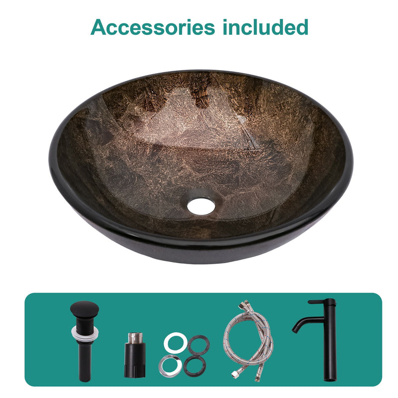 Vessel Sink With Faucet And Pop-Up Drain by HouseOfZazla