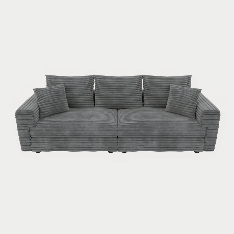 4 Seat Modern Comfy Upholstered Sofa Cloud Couch by HouseOfZazla