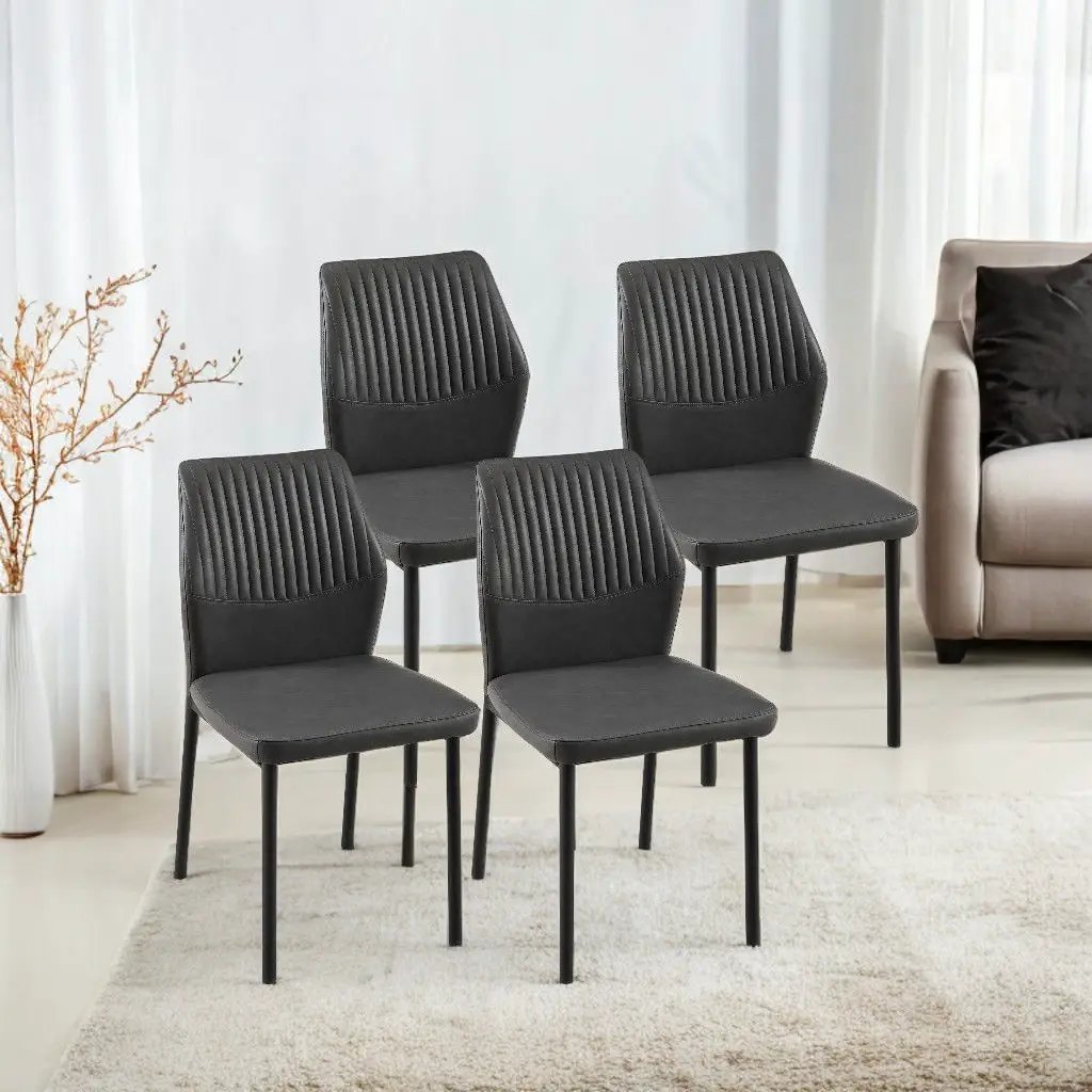 Dining Chairs Living Room Chair Modern Kitchen Armless Side Chair With Metal Legs by Unique Piece Furniture