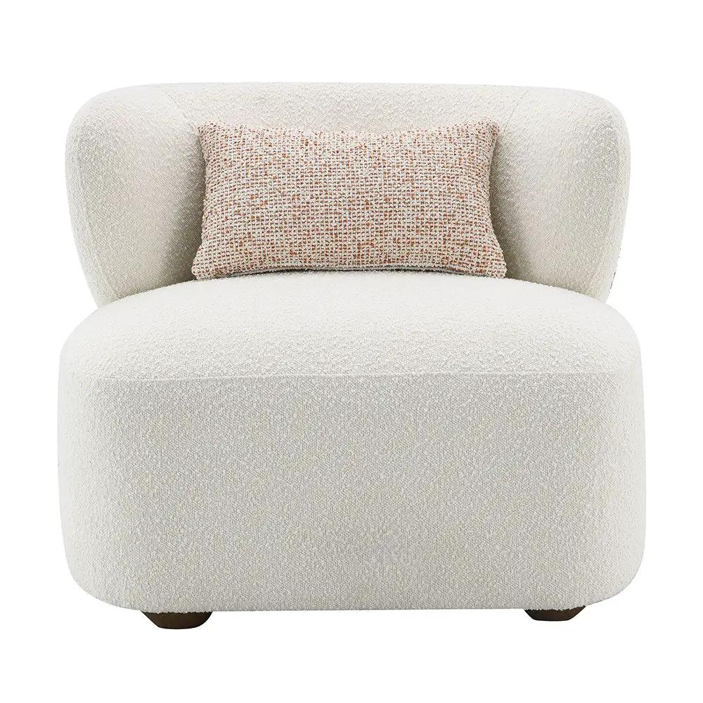 Darius - Accent Chair With Pillow - Beige Boucle by Unique Piece Furniture