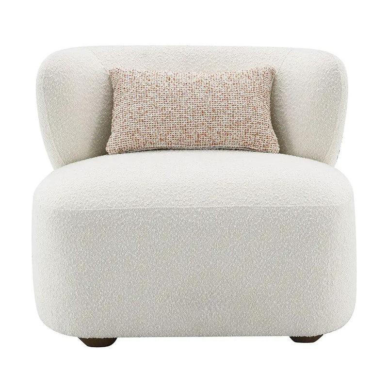 Darius - Accent Chair With Pillow - Beige Boucle by Unique Piece Furniture