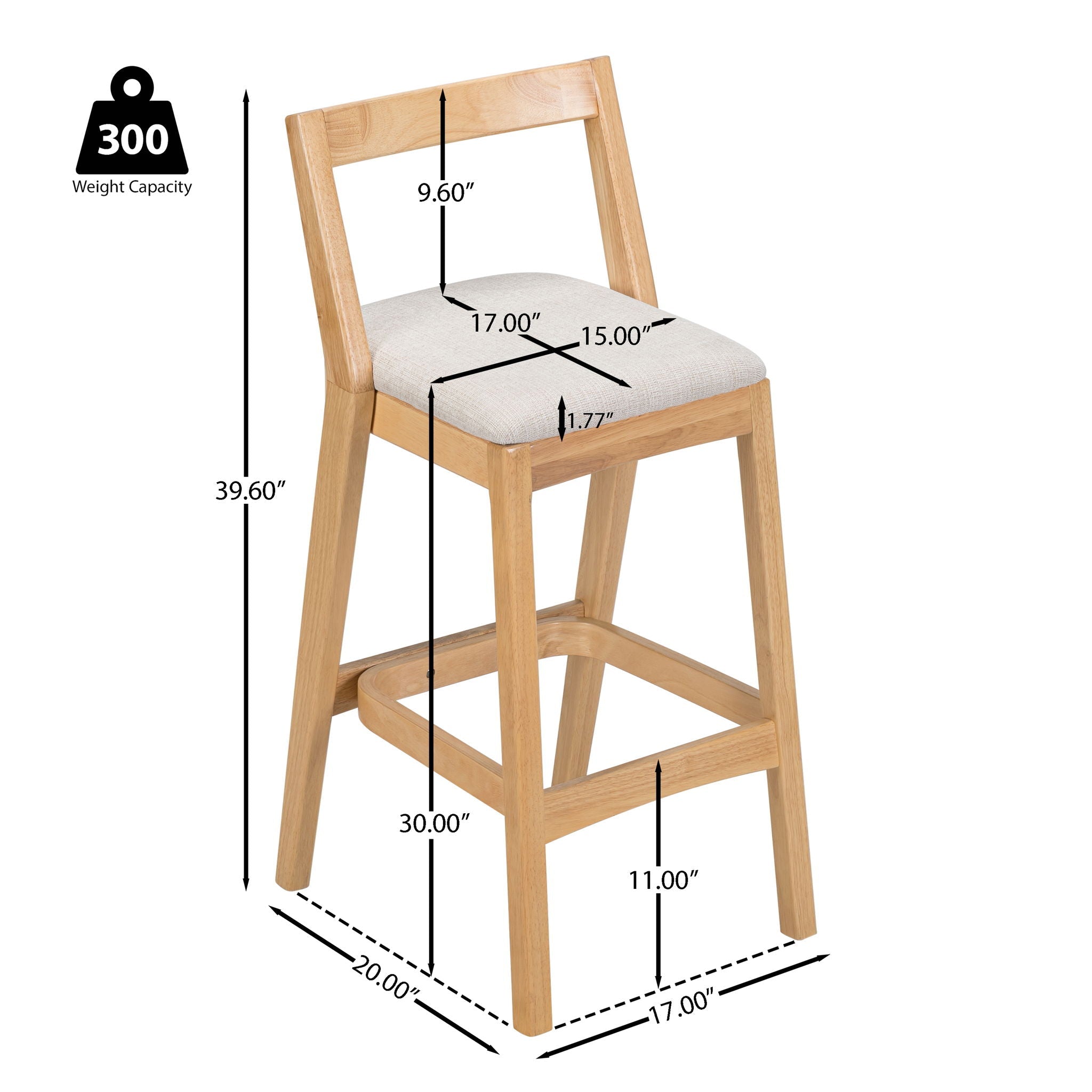 Jasper - Indoor Barstool (Set of 2) by HouseOfZazla