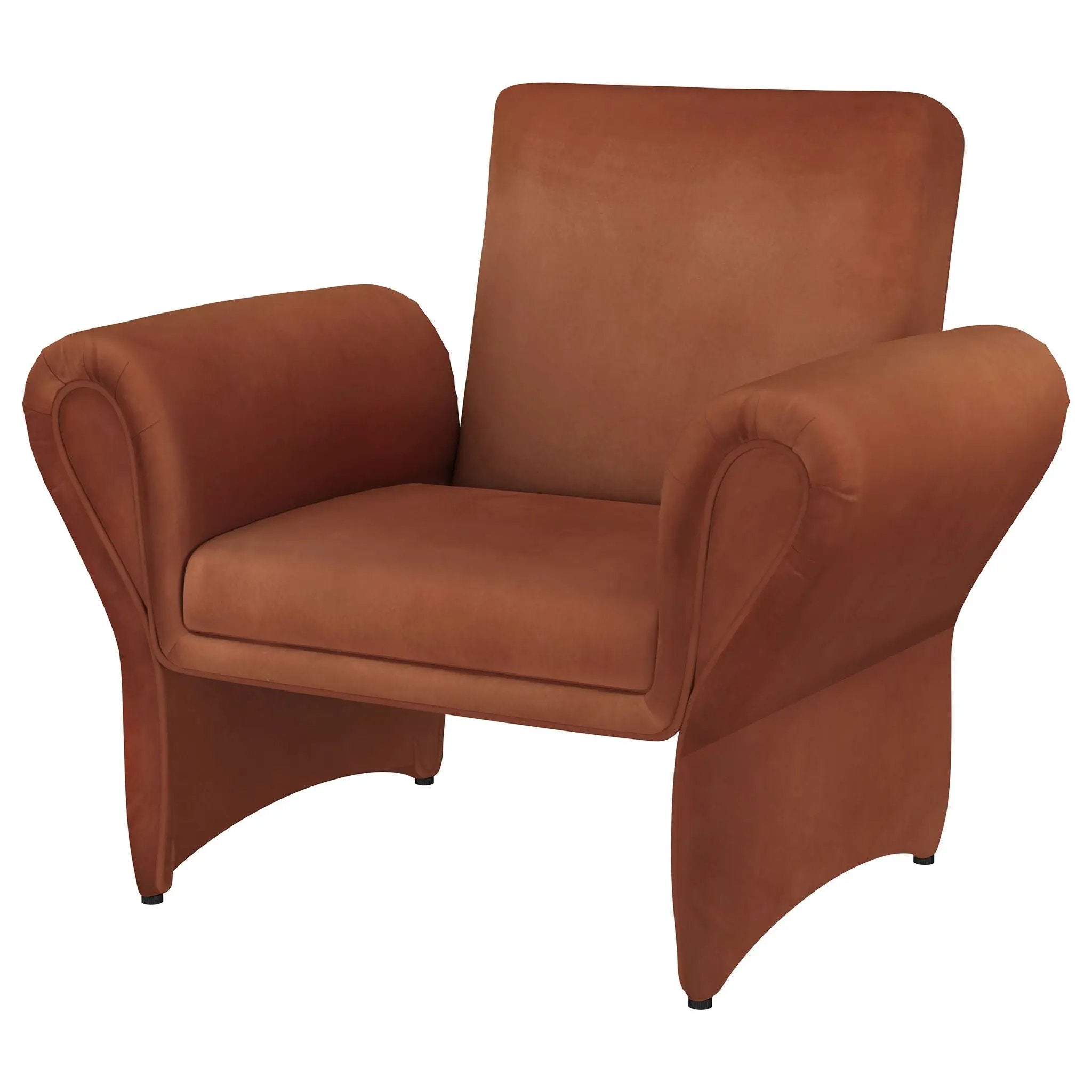 Whitney - Accent Armchair - Rusty Orange by HouseOfZazla