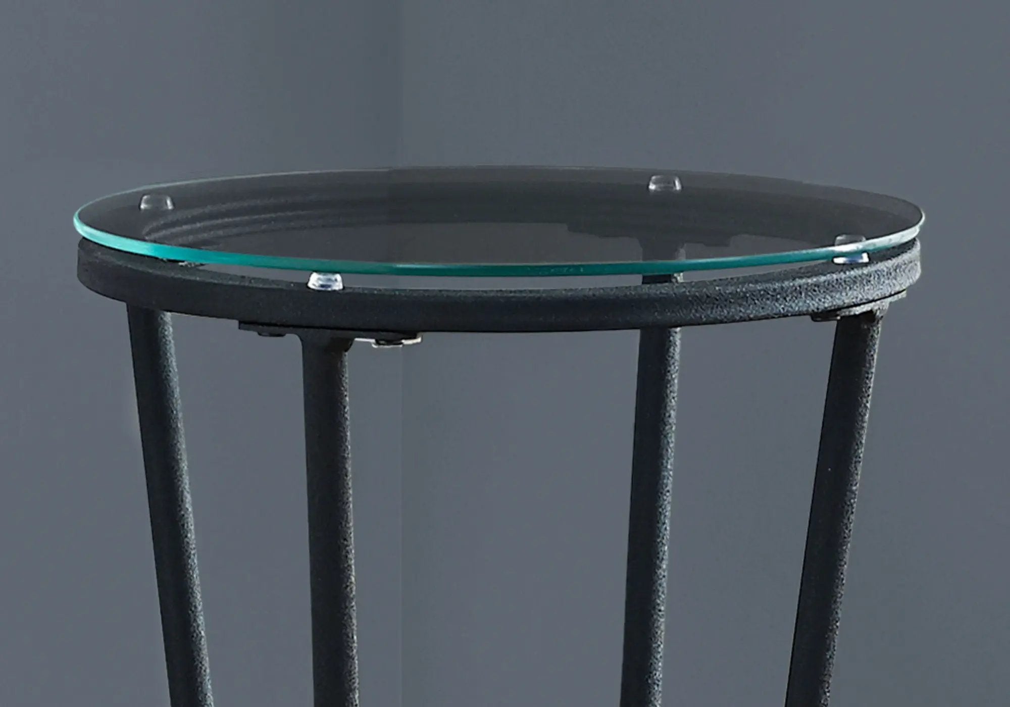 Accent Side Table, Plant Stand, Round, Contemporary & Modern - Black by Unique Piece Furniture