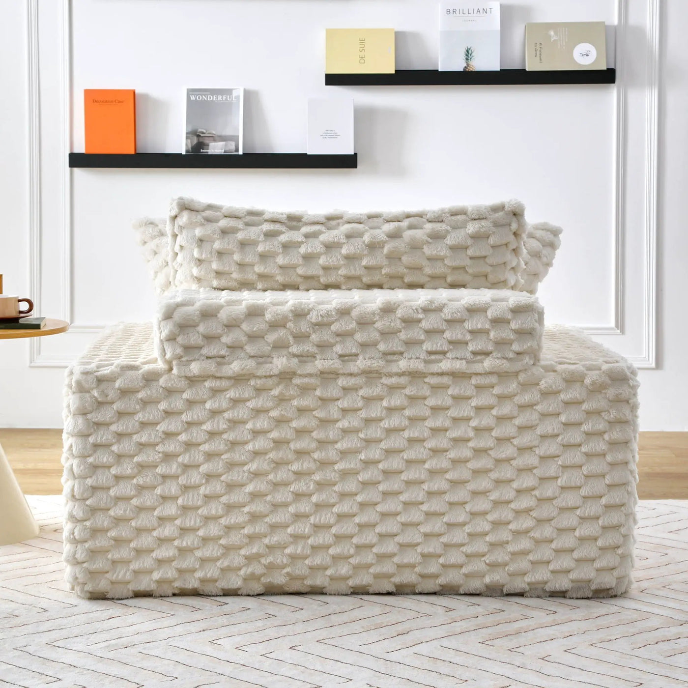Harbor - Luxury Sofa Turtle Fleece Fabric by HouseOfZazla