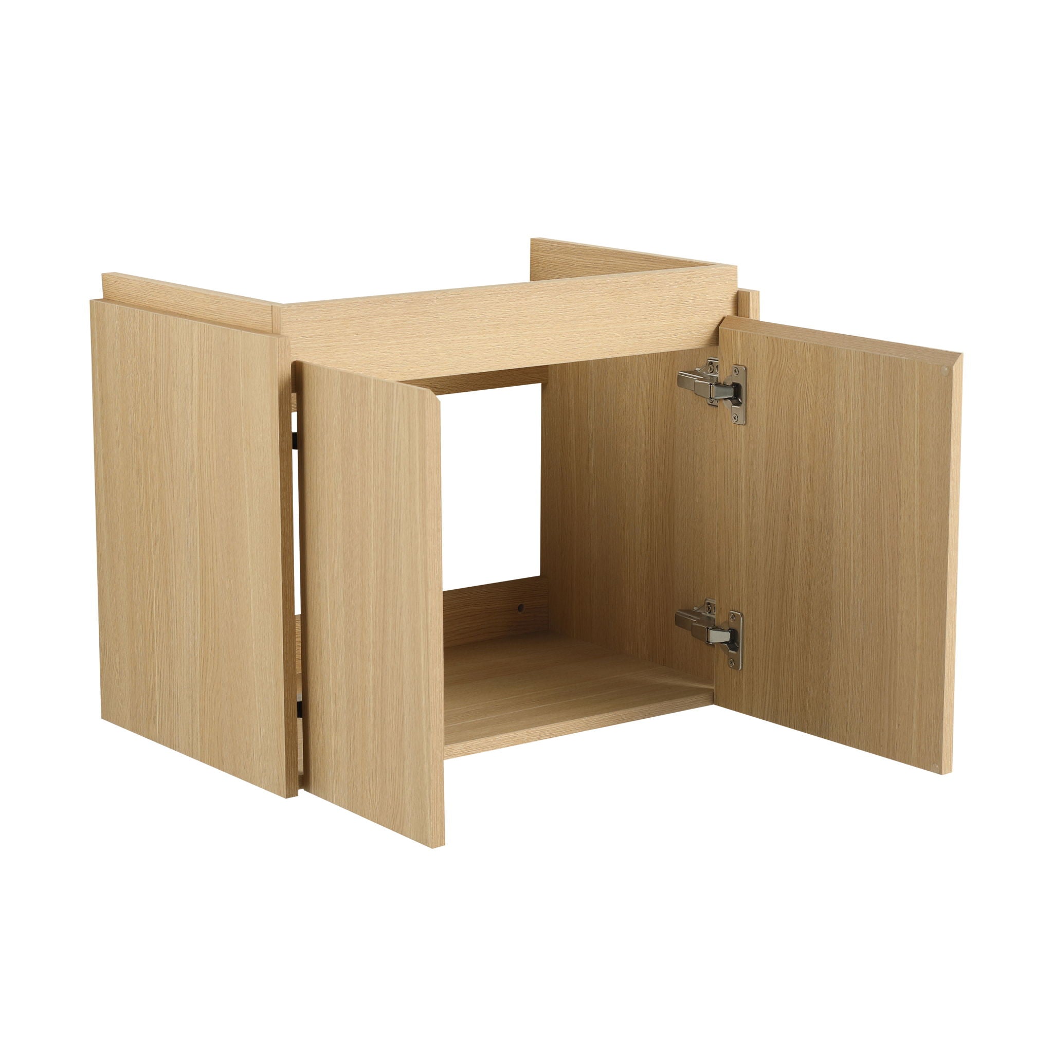 Modern Bathroom Vanity With Ceramic Basin, Wall Mounted Floating Sink Combo, Storage Cabinet by HouseOfZazla
