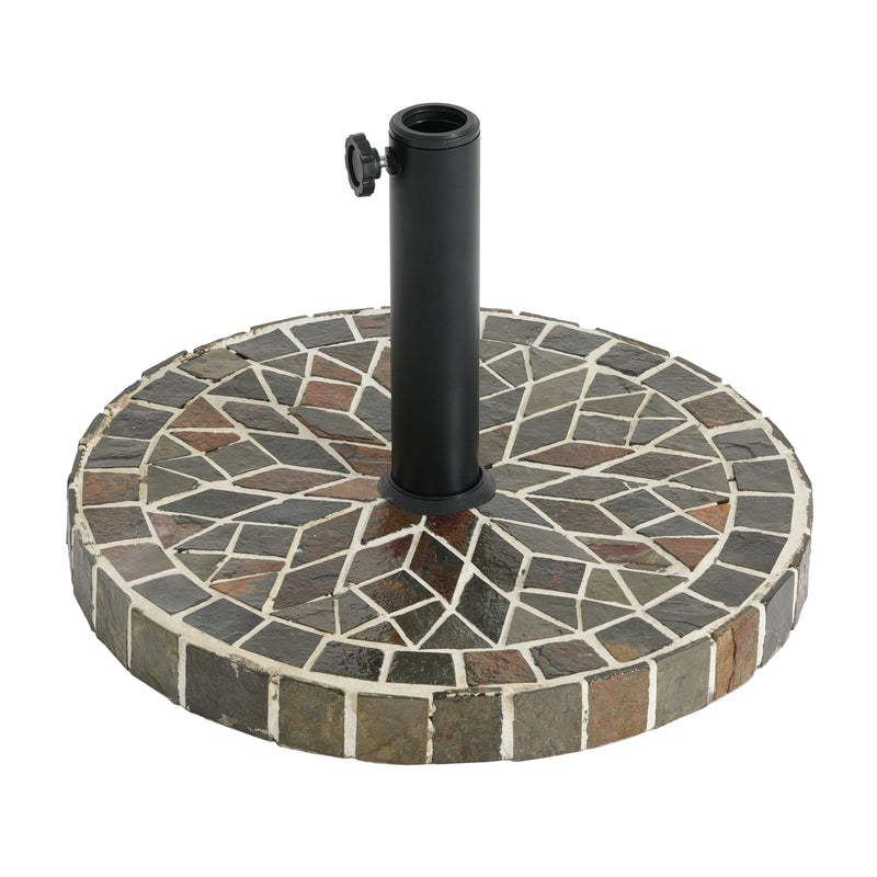Enzo Tile Round Umbrella Base by HouseOfZazla