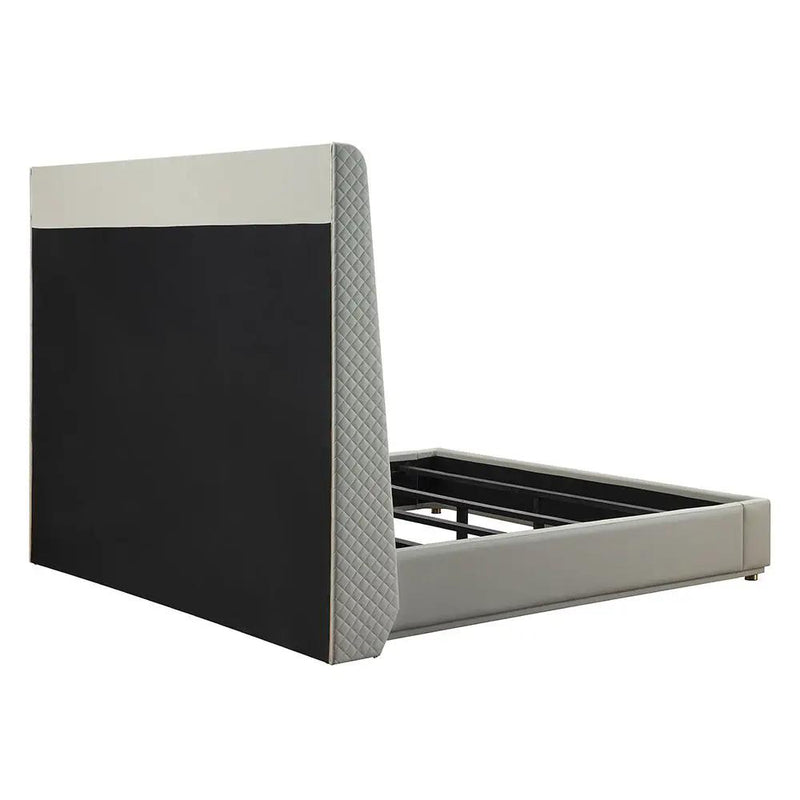 Jamonica - Eastern King Bed - Beige & Dark Brown by Unique Piece Furniture