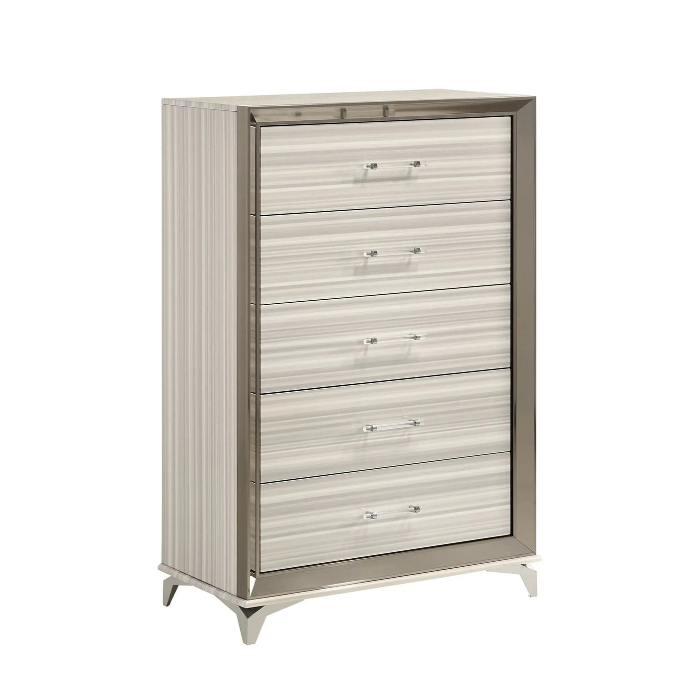 Star - 5 Pieces Bedroom Set Modern Design With LED by HouseOfZazla