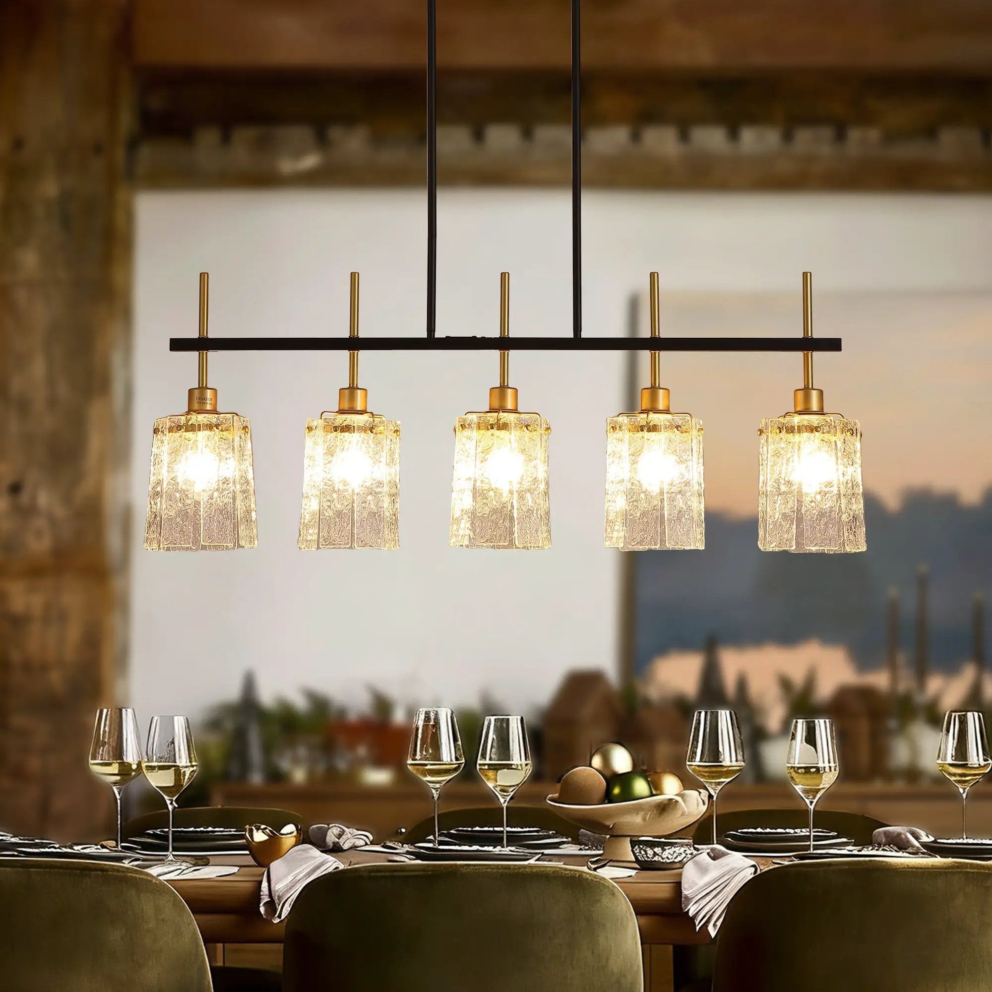 Modern Farmhouse 5-Light Dining Room Chandelier by HouseOfZazla