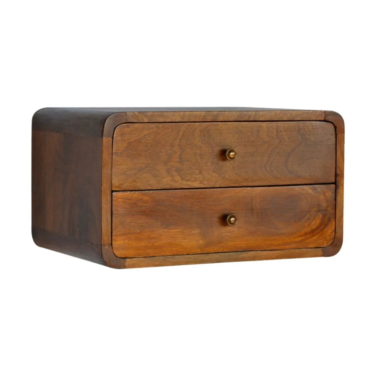 Curved Wall Mounted Bedside Nightstand by Unique Piece Furniture