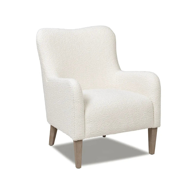 Nimbus - Curved Accent Chair - Ivory White by Unique Piece Furniture