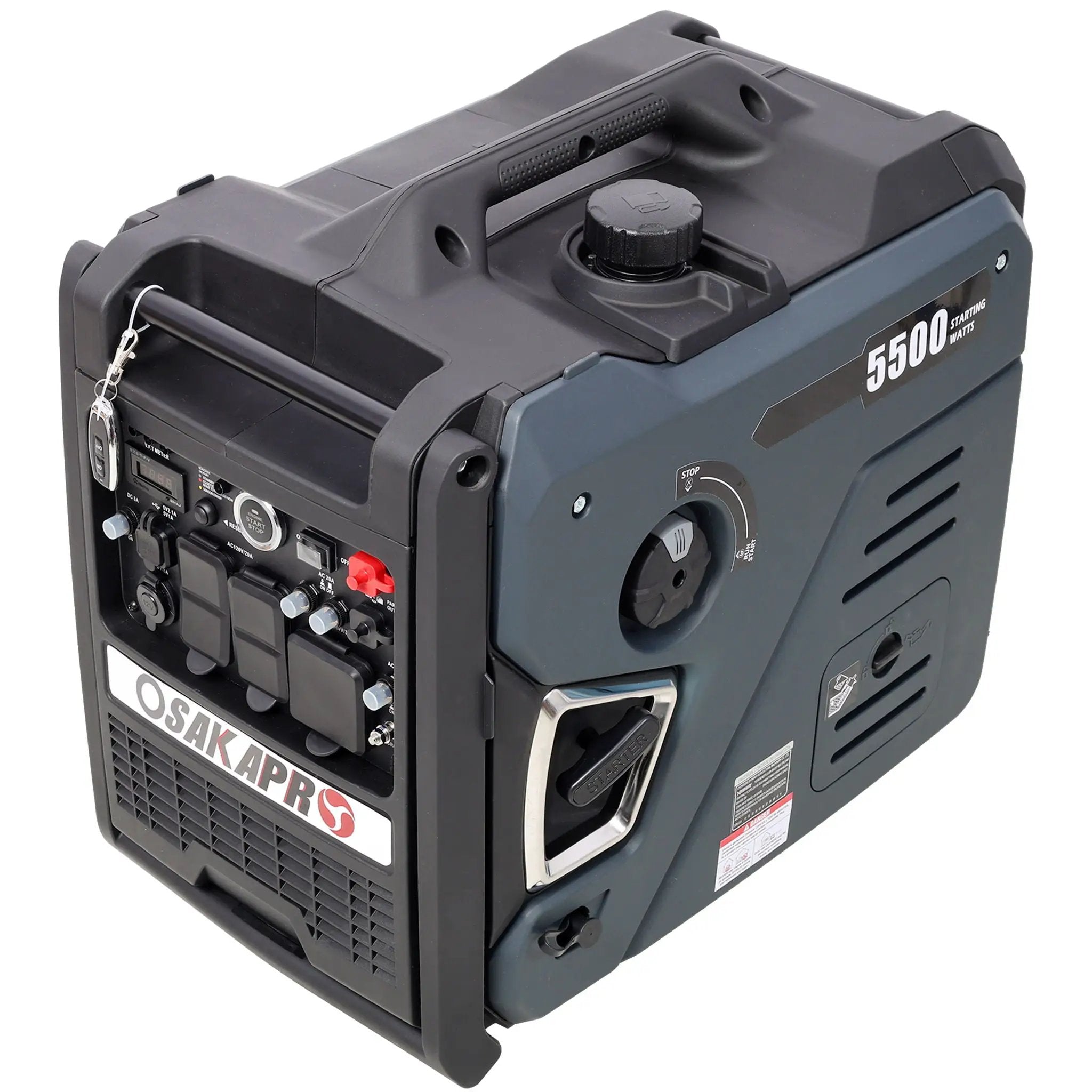 Super Quiet Inverter Generator 5.5Kw Portable Dual Fuel Electric & Remote Start Aluminium by HouseOfZazla