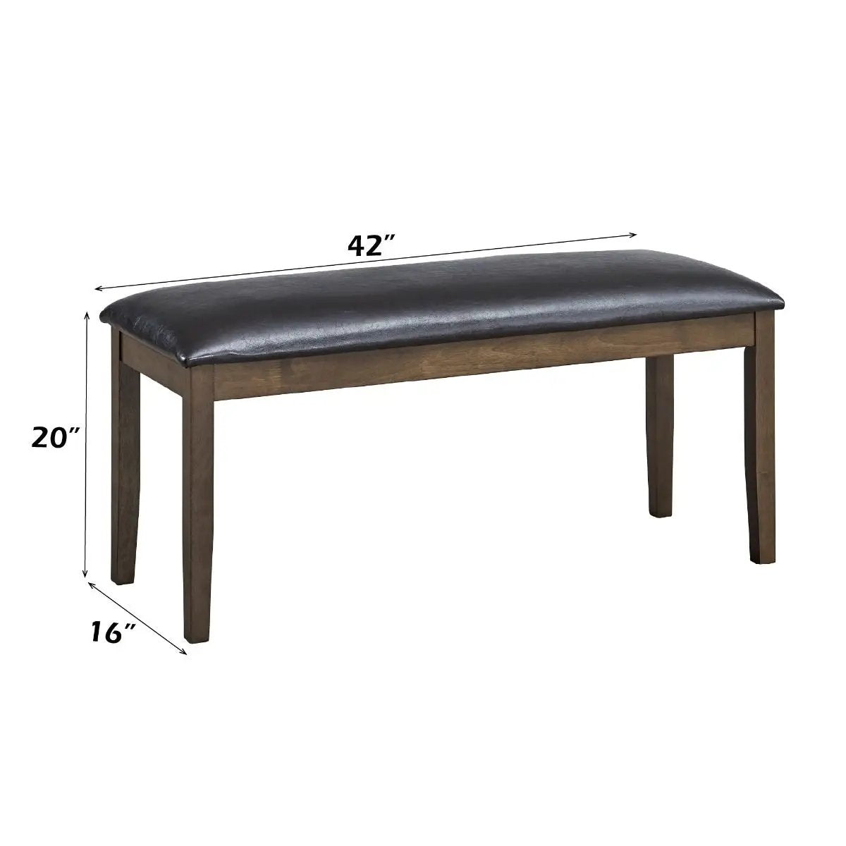 Damica - Bench - Brown / Walnut by Unique Piece Furniture