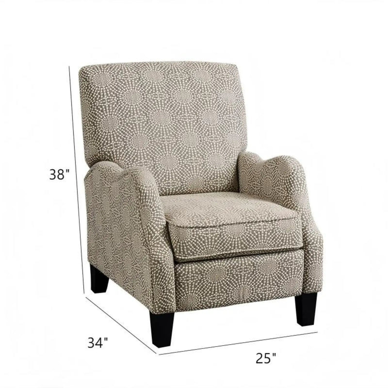 Hoffman - Push Back Recliner - Beige Multi by Unique Piece Furniture