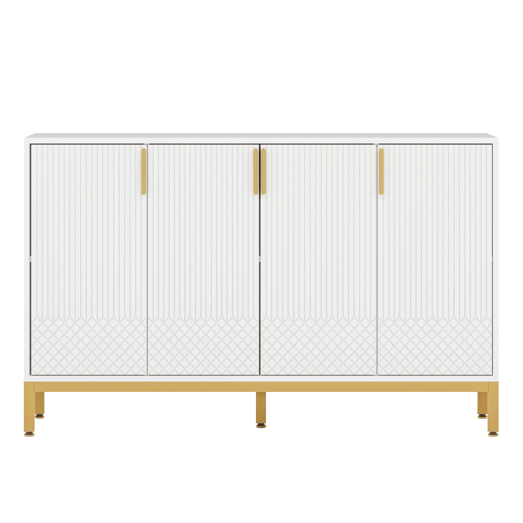 Buffet Sideboard Cabinet With Geometric Doors by HouseOfZazla