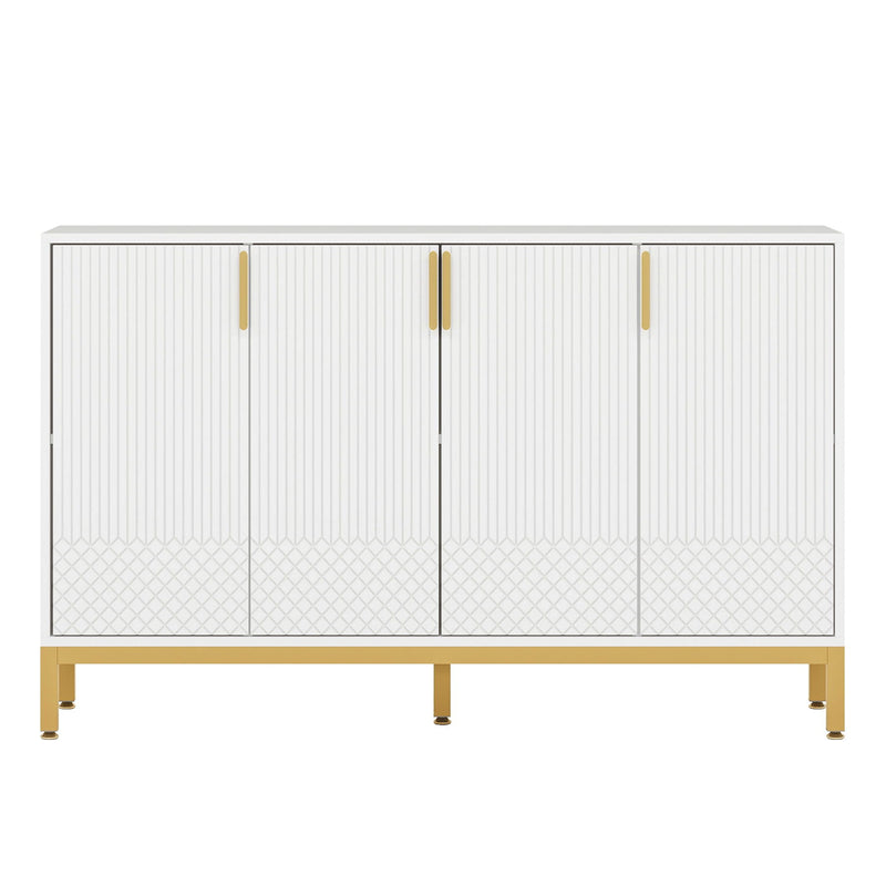Buffet Sideboard Cabinet With Geometric Doors by HouseOfZazla